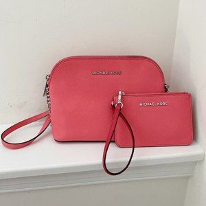 Michael Kors Pink Crossbody Bag Set